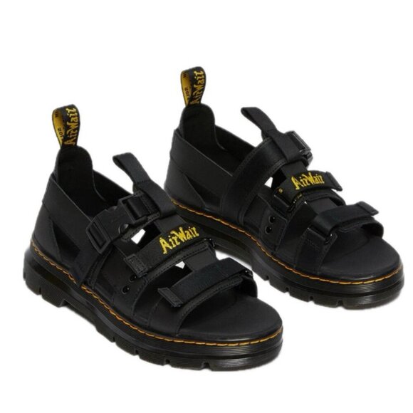 DR MARTENS AIRWAIR SANDALS LEATHER PEARSON SZ 5.5 TRACT OUTSOLE TOUGH ICONIC - Picture 2 of 16